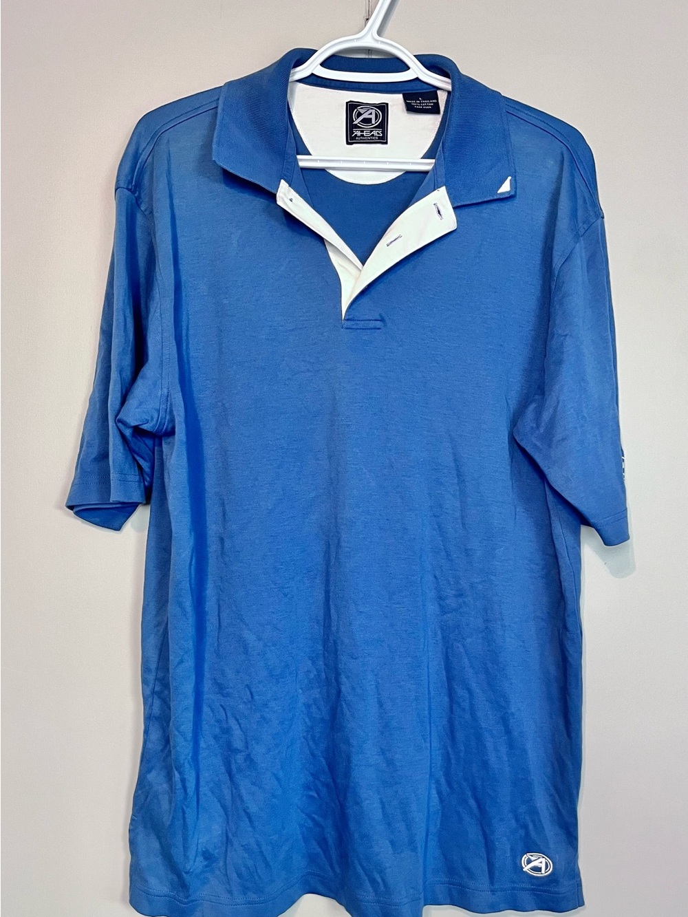 AHEAD Authentics Blue Polo Shirt Grey Goose Collection Men’s Large